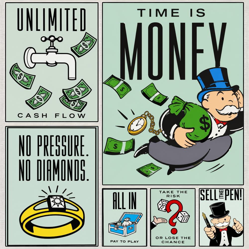 Hasbro Game Monopoly - لوحة مونوبولي للعب العائلي الكلاسيكي من