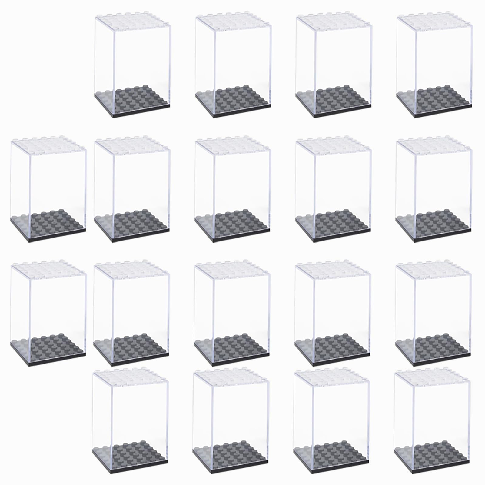 Lego Minifigure Holder - صندوق عرض مكعبات البناء من الأكريليك