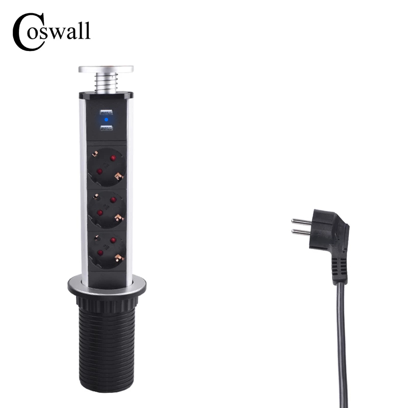 COSWALL-منفذ شحن منبثق USB ، 3 - مراجعة Pop Display Shelf وسعره