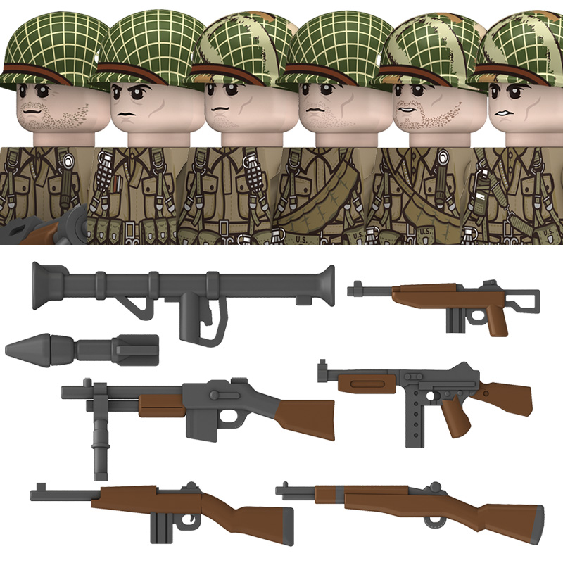 WW2 الولايات المتحدة 101st فرق - مراجعة Lego Minifigure Holder وسعره